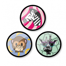 Insigne, 3buc/set, Jungle, Roller ND-9109 NIKIDOM