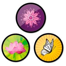 Insigne, 3buc/set, Spring, Roller ND-9123 NIKIDOM