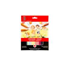 Creioane colorate 24culori/set + ascutitoare, Daco CC324H