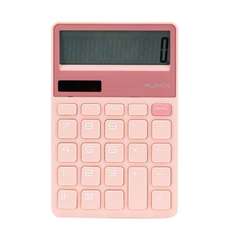 Calculator de birou 12 digit, roz deschis, DLENS042LPK, Nusign Deli