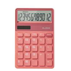 Calculator de birou 12 digit, roz, DLENS042PK, Nusign Deli