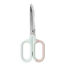 Foarfeca 18 cm cu maner bicolor vernil-crem, Nusign Deli DLENS055GR