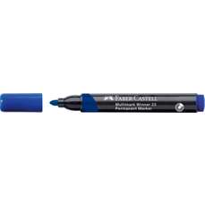 Permanent marker albastru, varf 2,8 mm, Multimark Winner 23, Faber Castell-FC453353