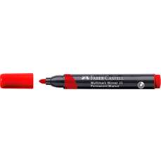 Permanent marker rosu, varf 2,8 mm, Multimark Winner 23, Faber Castell-FC453323