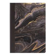 Caiet A5, 196file, dictando, coperta piele ecologica, negru, Nusign Deli DLENS208-CBK