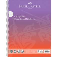 Caiet cu spira A4, 80file, matematica, Flow, Faber Castell FC10183346