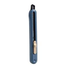 Cutter 9 mm cu sina metalica neagra, albastru, Nusign Deli DLENS063BL