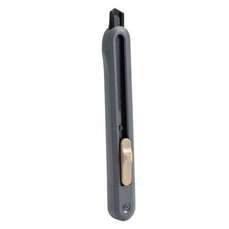Cutter 9 mm cu sina metalica neagra, gri, Nusign Deli DLENS063GY