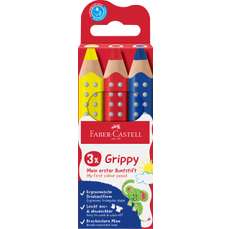 Creioane colorate 3 culori, XXL Grippy Faber Castell FC110707