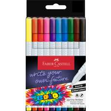 Carioca 10 culori/set, Grip Boldpen Faber Castell FC155317