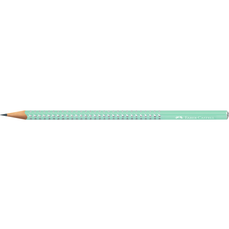 Creion fara guma, B, verde menta, Sparkle 2026 Faber Castell FC118293