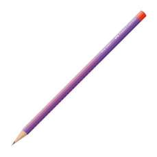 Creion fara guma, B, violet-portocaliu, Grip 2001 Flow, Faber Castell FC117005