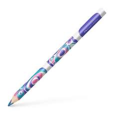 Creion colorat multicolor, turcoaz-roz-lila, Jumbo Faber Castel FC116573