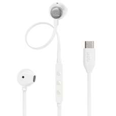 Casti in-ear cu fir, alb, Stereo, Type-C Tune 305C, JBL