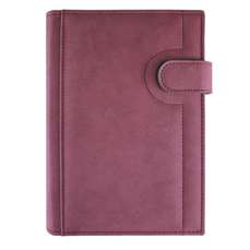 Agenda zilnica A5, lux, bordo, 2027, Nisa