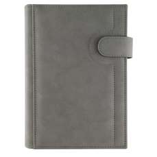 Agenda zilnica, 17x24cm, gri, lux, 2027, Nisa