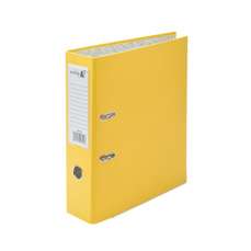 Biblioraft plastifiat 7,5cm, galben, cu mecanism detasat, Xprime