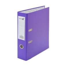 Biblioraft plastifiat 7,5cm, mov, cu mecanism detasat, Xprime