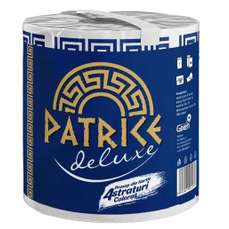Prosop hartie alb cu imprimeu, 4 straturi, 160 foi, Deluxe, Patrice