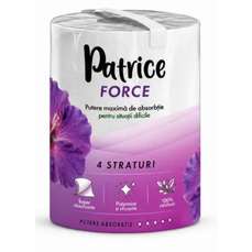 Prosop hartie alb, 4 straturi, super absorbant, Force, Patrice