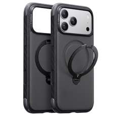 Husa de protectie pentru iPhone 18 Pro / 17 Pro, black, Ostand Q3 Rugged, Torras