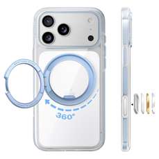 Husa de protectie pentru iPhone 18 Pro / 17 Pro, blue, Ostand O3 Light, Torras