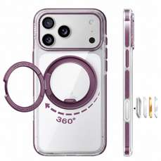 Husa de protectie pentru iPhone 18 Pro / 17 Pro, purple, Ostand O3 Light, Torras