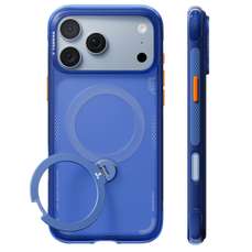 Husa de protectie pentru iPhone 18 Pro / 17 Pro, Artic Blue, Ostand Q3 Air Series MagSafe, Torras