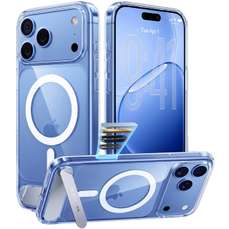 Husa de protectie pentru iPhone 18 Pro / 17 Pro, clear, Ostand L1 Guardian MagSafe, Torras