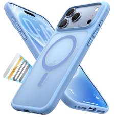 Husa de protectie pentru iPhone 18 Pro / 17 Pro, bleu, Guardian Magnetic Series, Torras