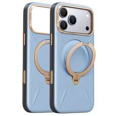 Husa de protectie pentru iPhone 18 Pro Max / 17 Pro Max, QPRO Leather Series, blue, Torras