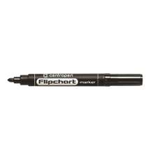 Flipchart marker negru, varf 2,5 mm, Centropen 8550