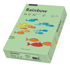 Carton copiator A4, 160g, colorat in masa verde mediu, Rainbow 75