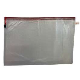 Mapa mesh PVC translucenta cu fermoar, 280 microni, A5, Optima | Papetti