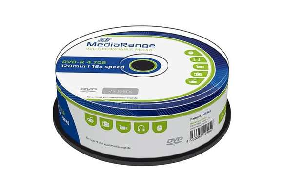 DVD-R 4,7GB, 16x, 25 buc/bulk, MediaRange