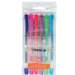 Pix cu gel cu capac, culori neon, 6culori/set, varf 1,0mm, Pensan My King