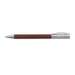 Pix retractabil, negru, corp maro, varf 0,7mm, Pearwood Ambition Faber Castell