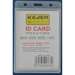 Ecuson plastic gros pentru carduri, vertical, sistem waterproof, 105x74mm, 5buc/set, Kejea