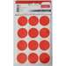 Etichete autoadezive rotunde, diam.32mm, 60buc/set, 5coli/set, rosu, Tanex