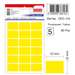 Etichete autoadezive dreptunghiulare, 22x32mm, 90buc/set, 5coli/set, galben fluorescent, Tanex