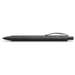 Pix retractabil, negru, corp negru, Essentio Aluminium Negru, Faber Castell