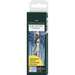 Permanent marker, 4culori/set, varf pensula, pentru desen,schite, Pitt Artist Pen, FaberCastell-FC167804