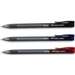 Pix semigel retractabil, albastru, corp negru, varf 1.0mm, RX10 Faber Castell