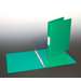 Caiet mecanic A4, 4 inele, verde, diametru inel 25mm, coperta carton plastifiat, Aurora