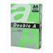 Hartie copiator A4, 75g, 100coli/top, colorata in masa verde neon, Double A