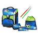 Ghiozdan scolar Fotbal 2 Albastru + sac sport + penar + etui, Schneiders