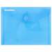Mapa plastic cu capsa A6, 10buc/set, albastru transparent, Donau