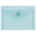 Mapa plastic cu capsa A7, 10buc/set, verde transparent, Donau