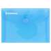Mapa plastic cu capsa A7, 10buc/set, albastru transparent, Donau