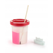 Pahar plastic pentru spalat pensule, 2 compartimente, 1420P Ark
